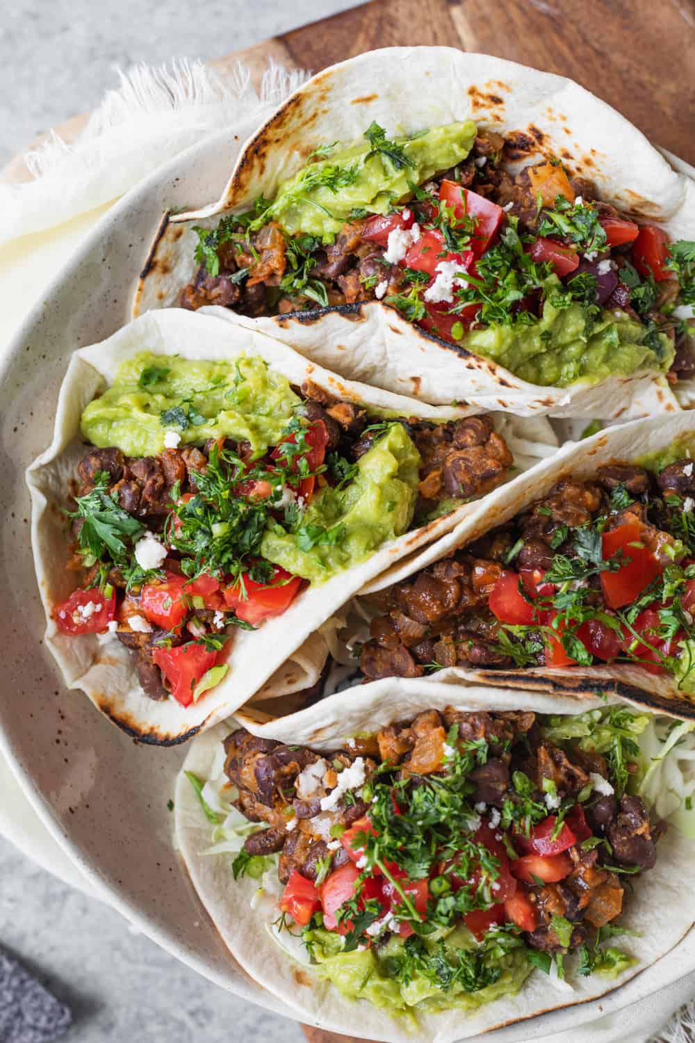 10 Minute Black Bean Tacos