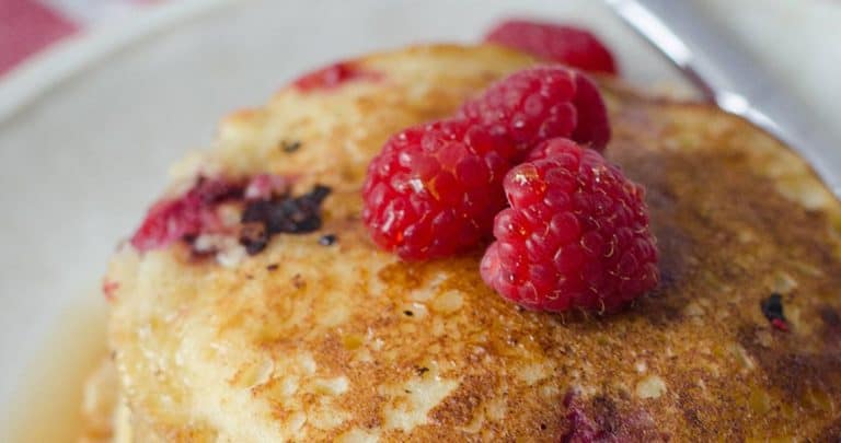 Lemon Raspberry Pancakes