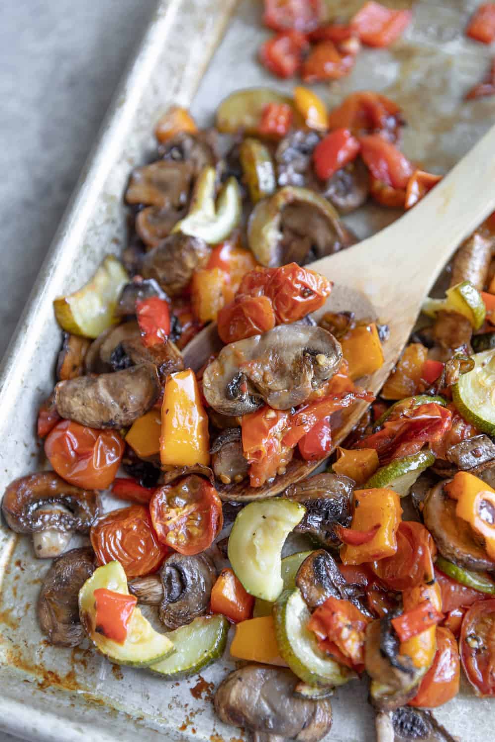 Vegan Pesto Pasta 6 Roasted Vegetable Tray