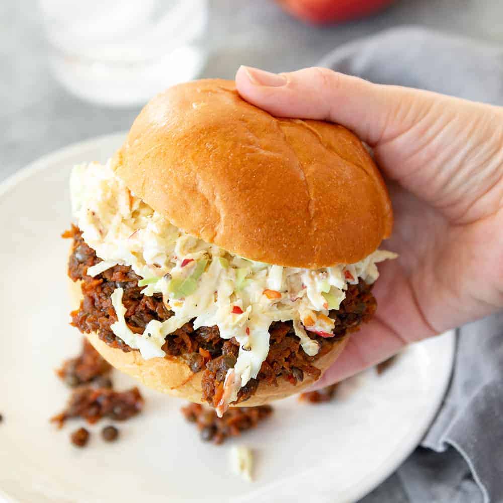 35 Easy Vegan Lentil Recipes 23 Vegan Bbq Sandwich