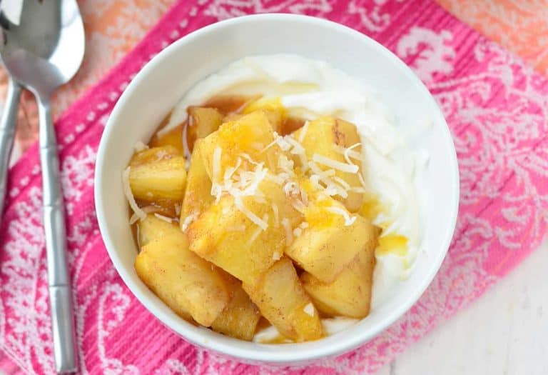 Caremalized Pineapple Yogurt Bowl