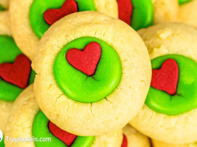 Grinch-Thumbprint-Cookies