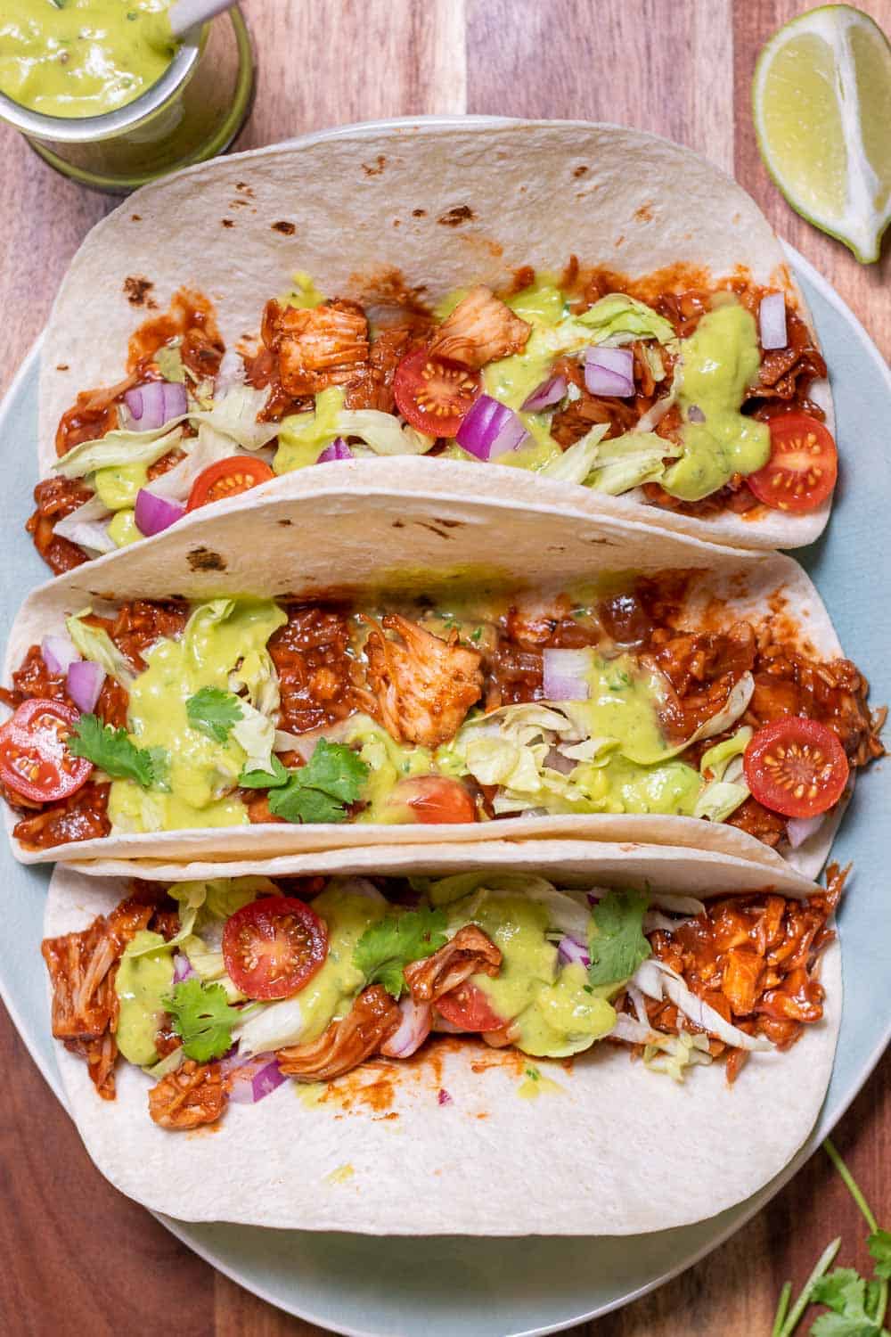 Instant Pot Vegan Barbecue Jackfruit Tacos 1 Bbq Jackfruit Tacos Made In The Instant Pot